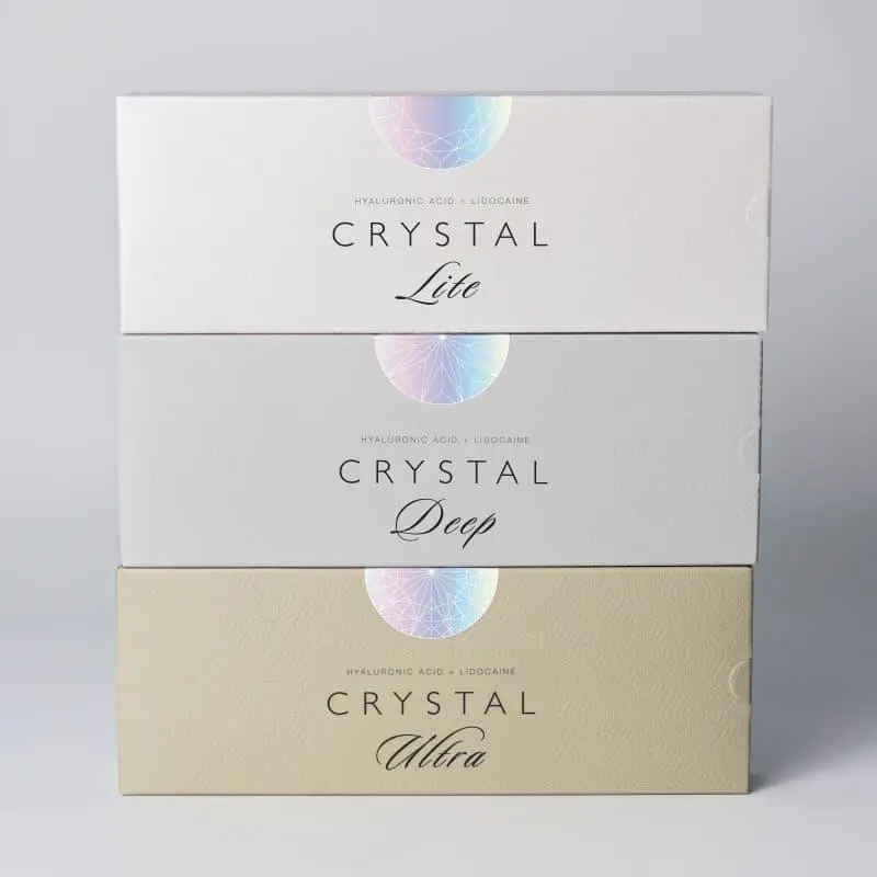 Công nghệ MCO Tech và dòng chất làm đầy hyaluronic acid CRYSTAL Fillers.